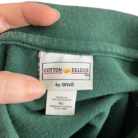 Vintage Cotton Deluxe Hunter Green Bagpipe Player Embroidered Polo Shirt Mens XL - Picture 7 of 7